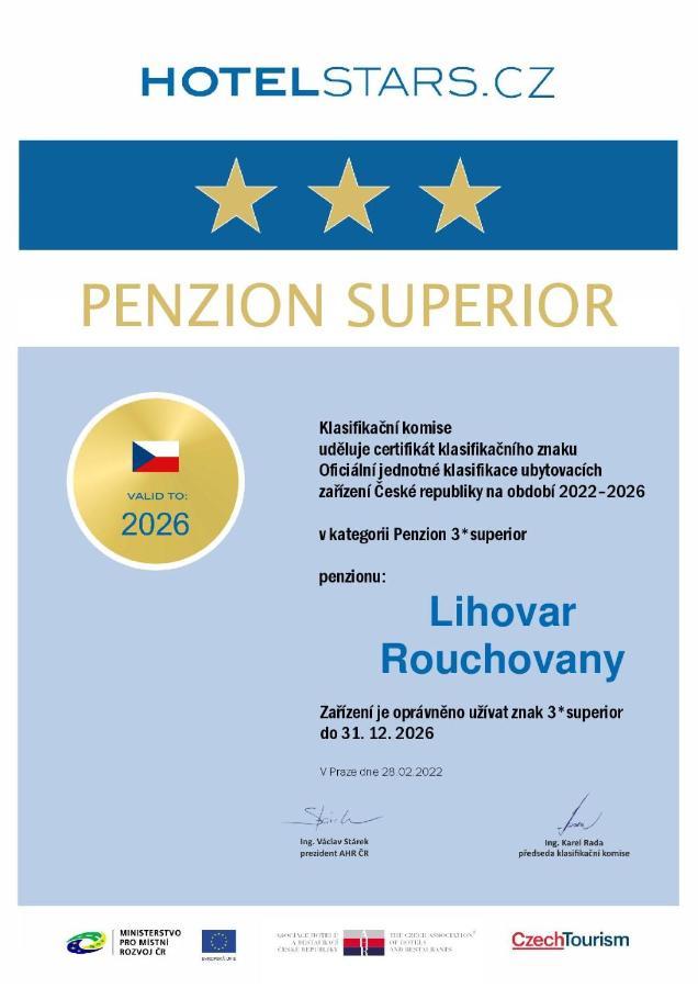 Penzion Lihovar *** Rouchovany 외부 사진
